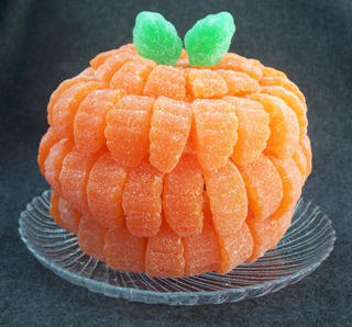 Original Halloween craft project - Gumdrop Pumpkin